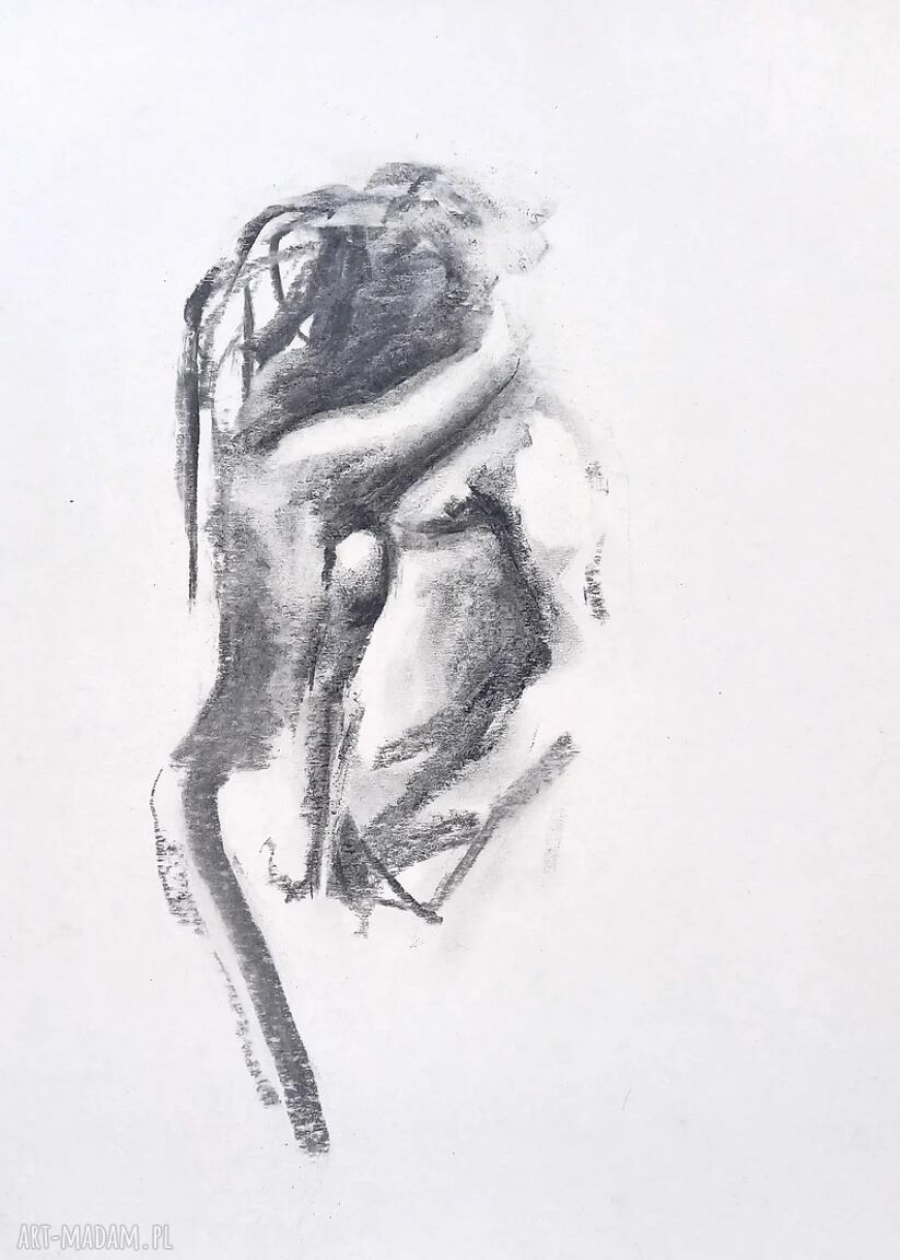 Komplet grafik do sypialni „Kochankowie” - zmysłowa fine art
