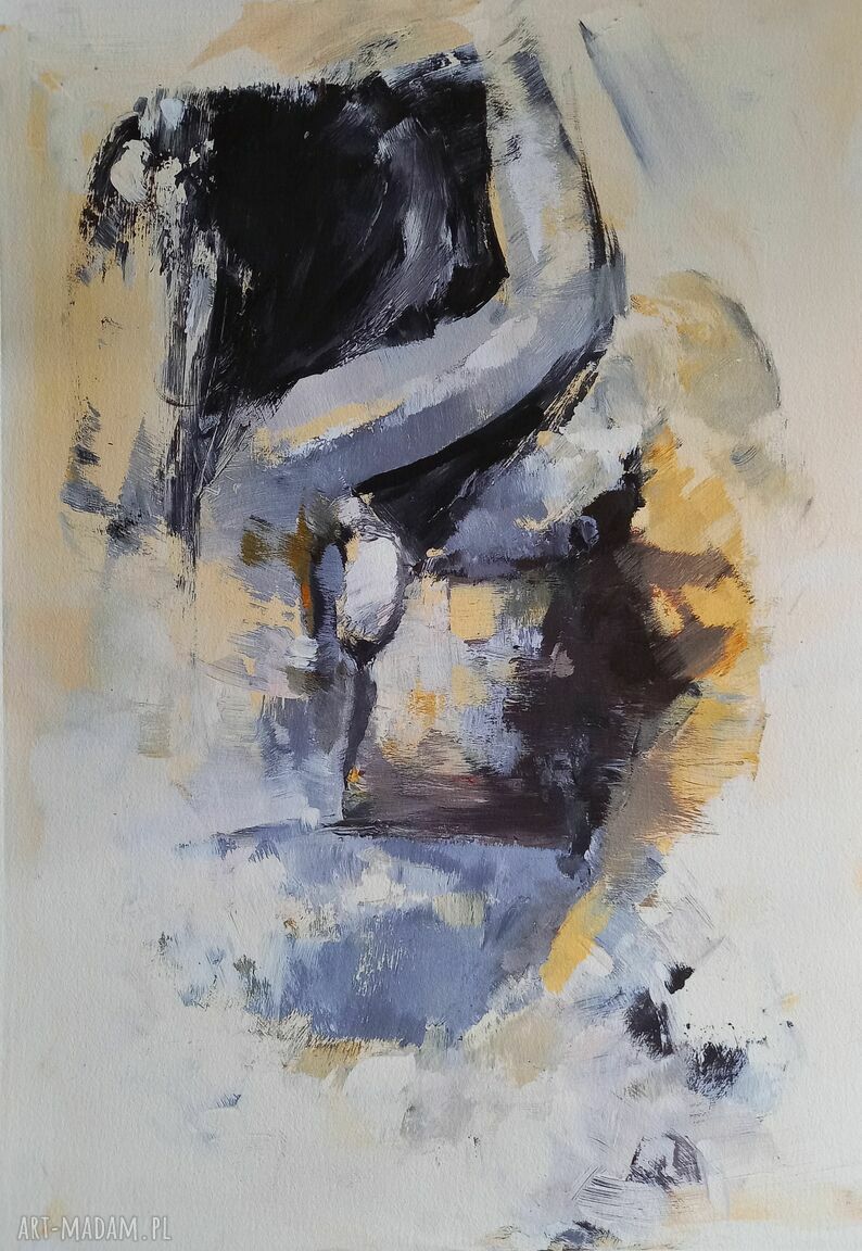 Komplet dwóch grafik Giclee 39x57 cm - zmysłowy obraz do salonu i sypialni