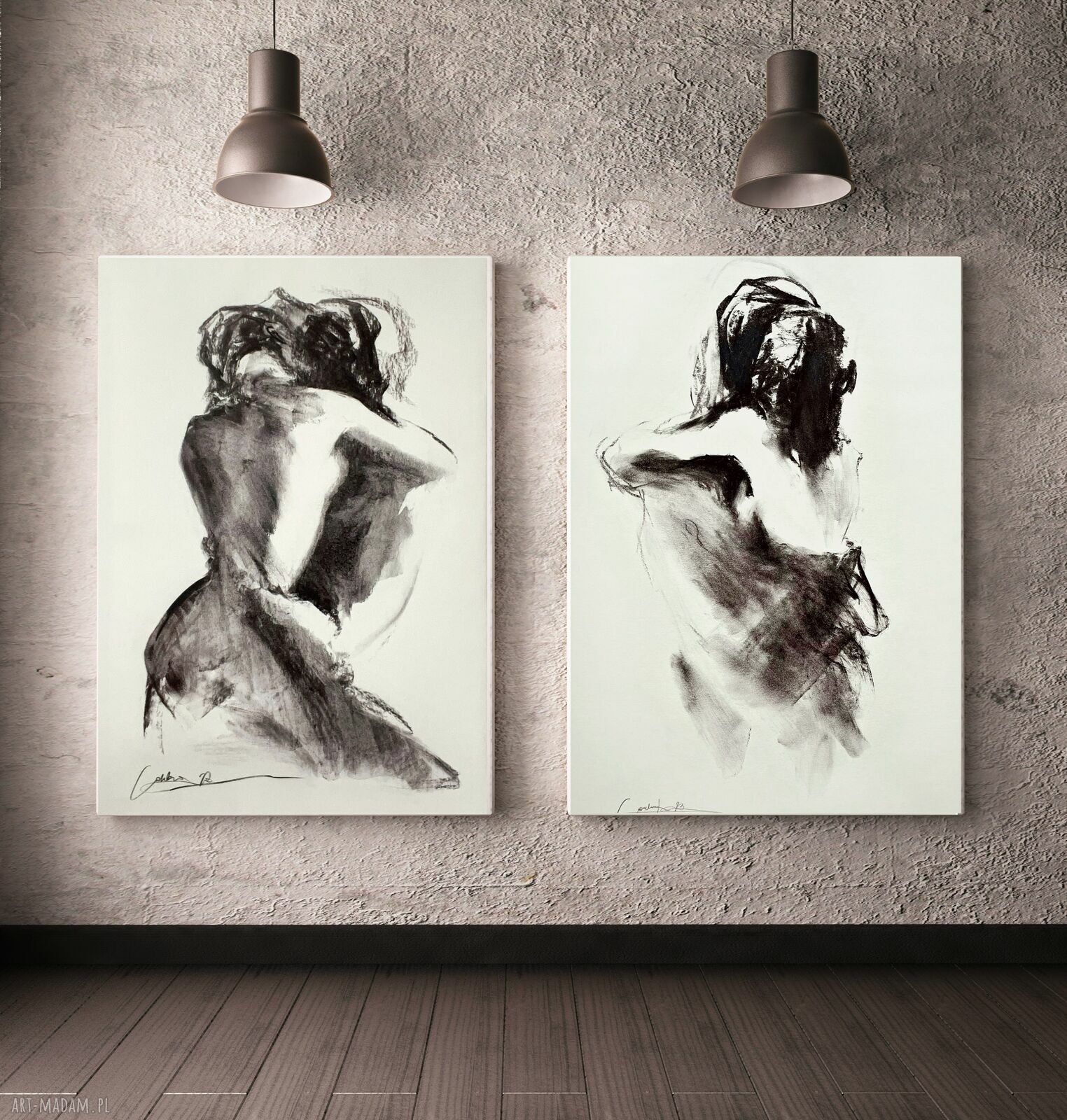 Komplet inkografii 50x70 cm - obrazy nad łóżko do sypialni i salonu