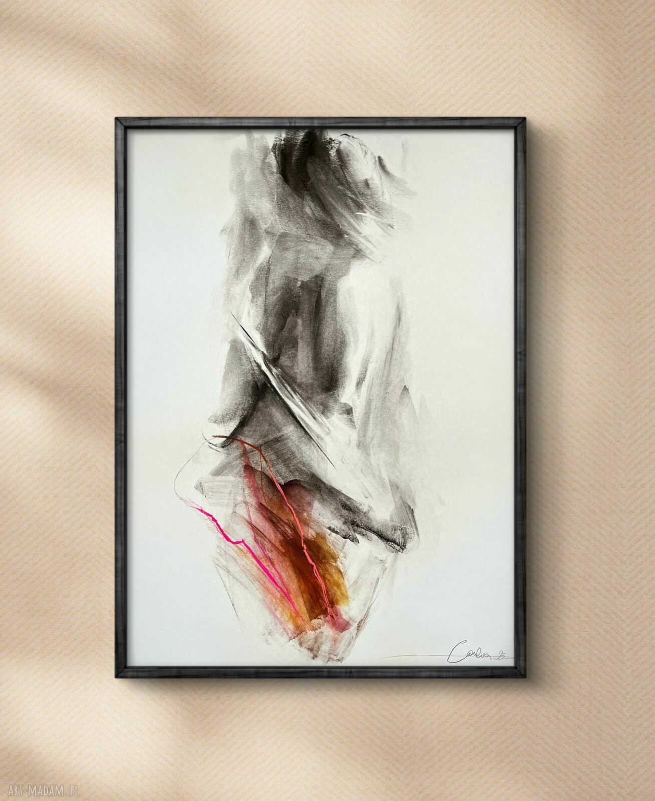 Komplet dwóch inkografii z kobiecym motywem - 30x42 cm