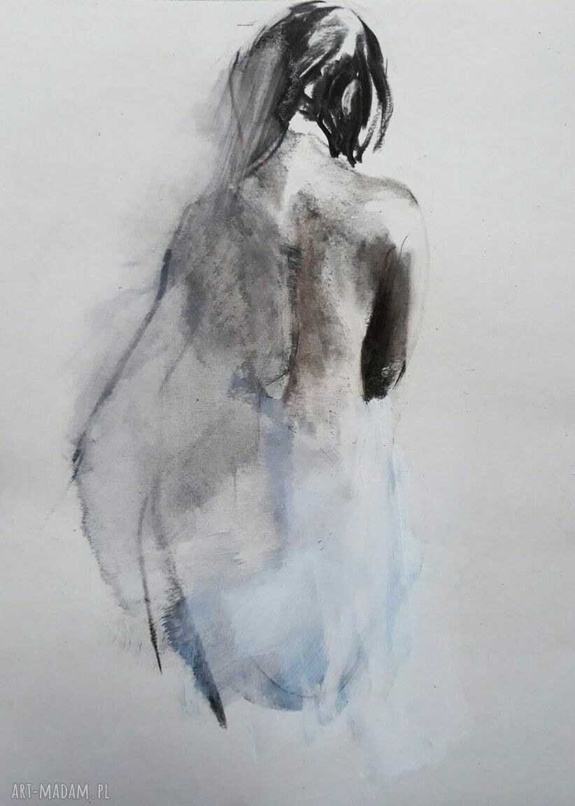 Komplet inkografii 40x57 cm Louka - czarno-biała grafika fine art
