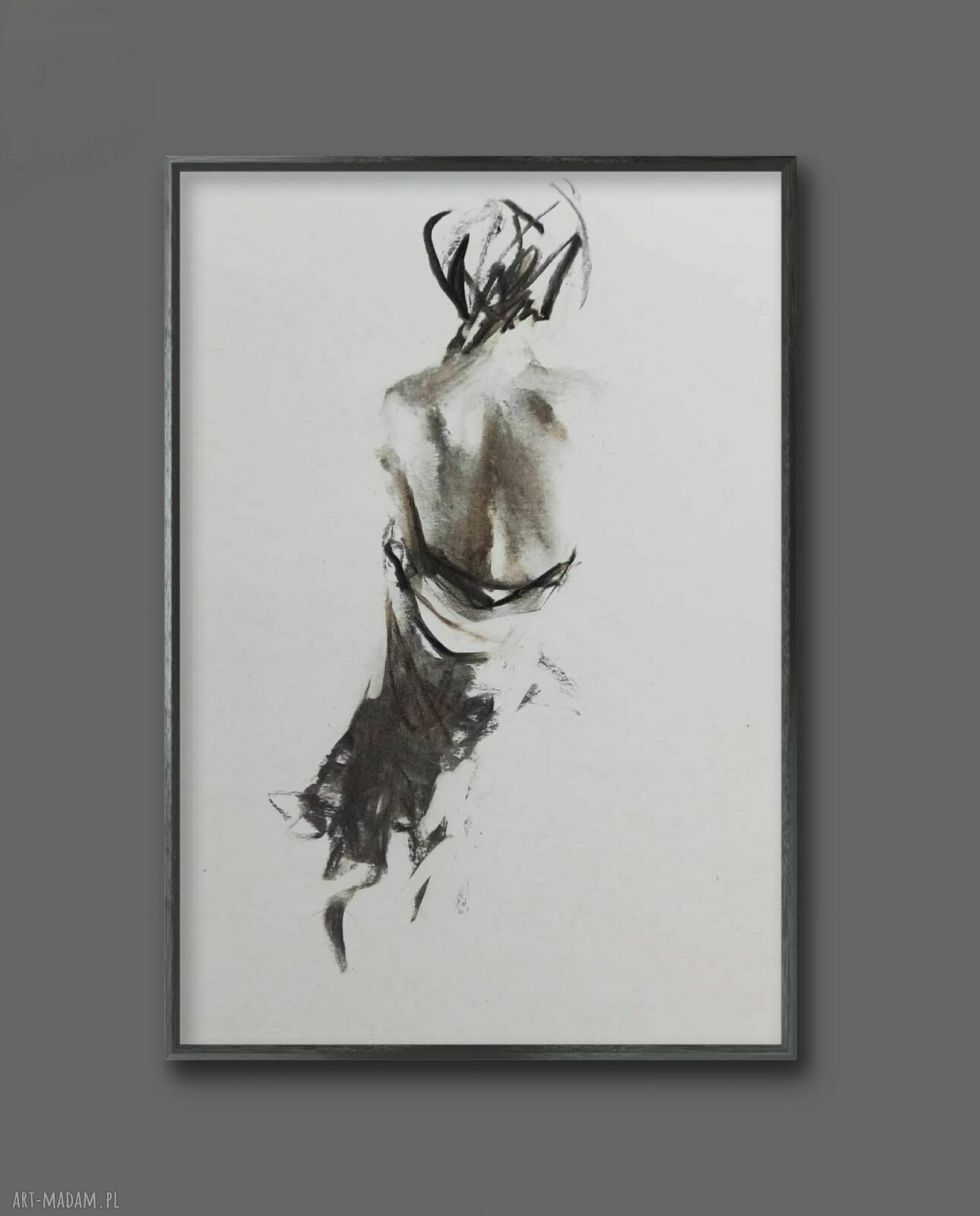 Komplet inkografii Kobieta 50x70 cm - duży obraz do salonu i sypialni