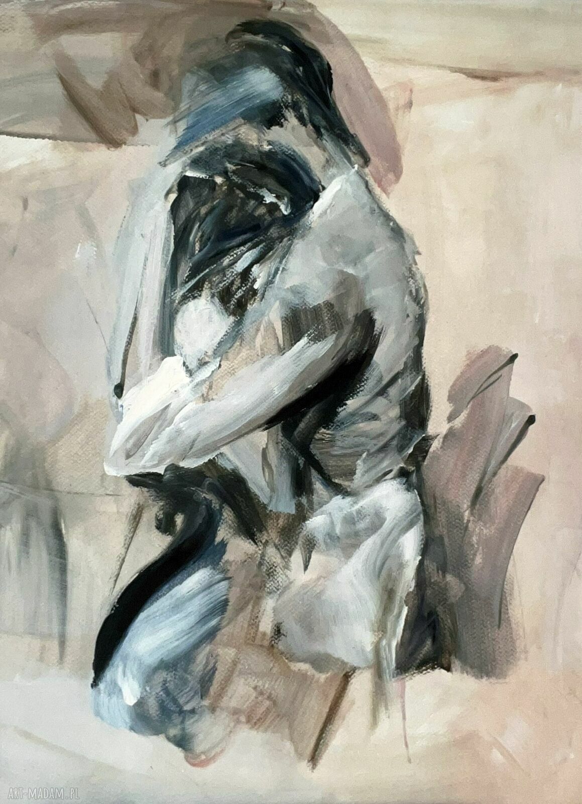 Komplet dwóch inkografii na płótnie 50x70 cm