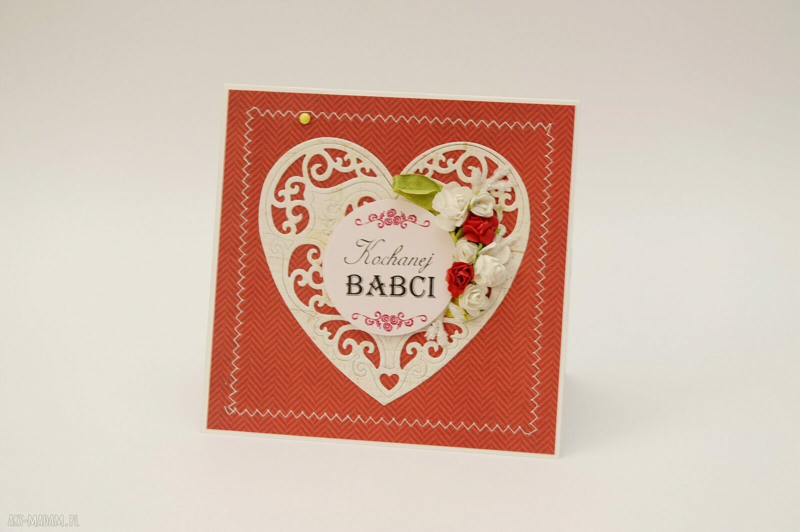 Komplet kartek na Dzień Babci i Dziadka - ręcznie robiony scrapbooking