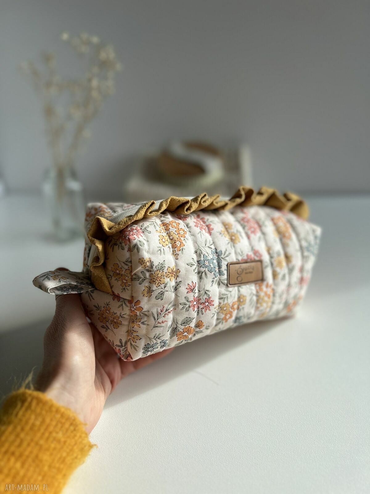 Kosmetyczka mini - etui na drobiazgi w romantycznym stylu