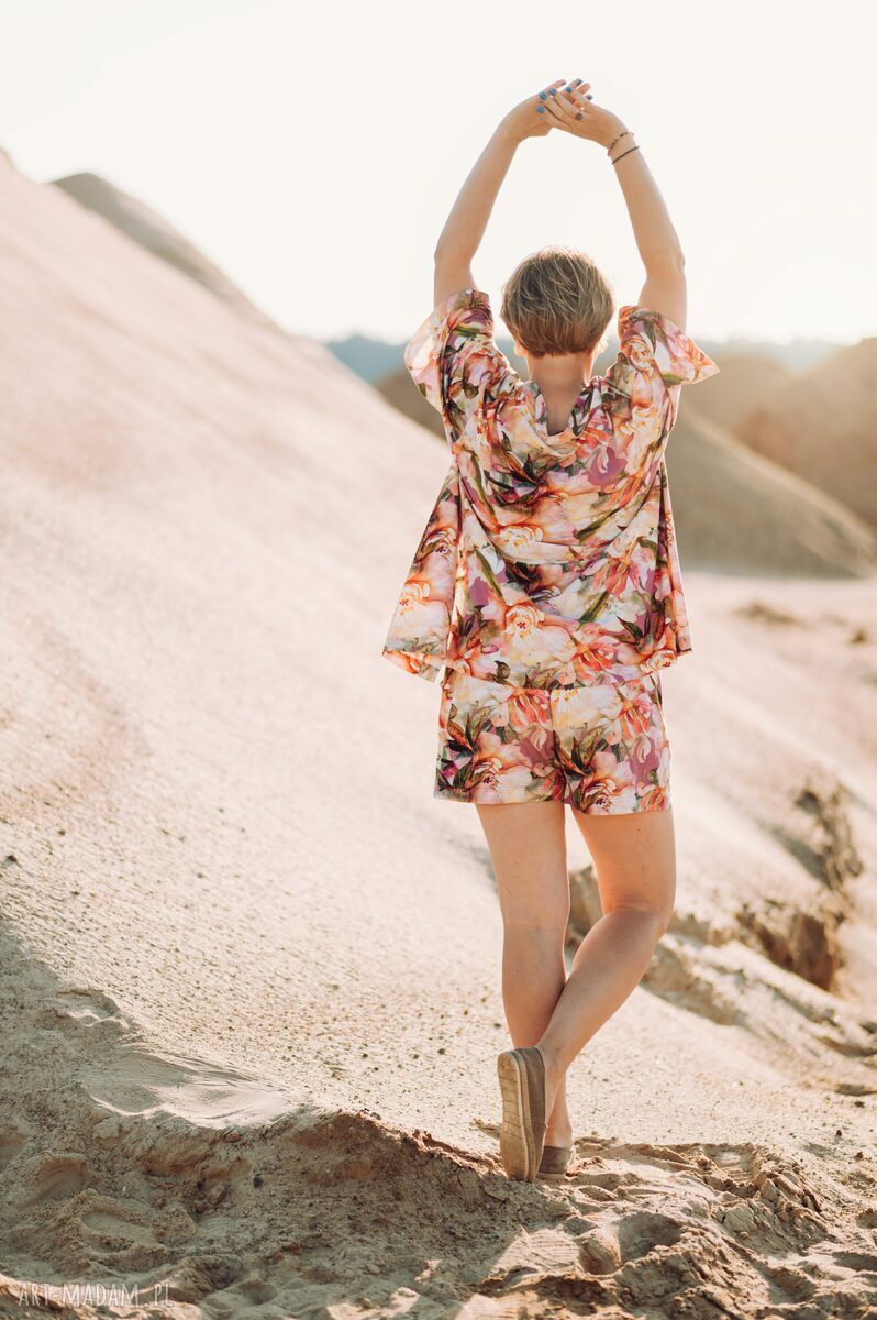 ubrania: Komplet letni piwonie 1 HandMade