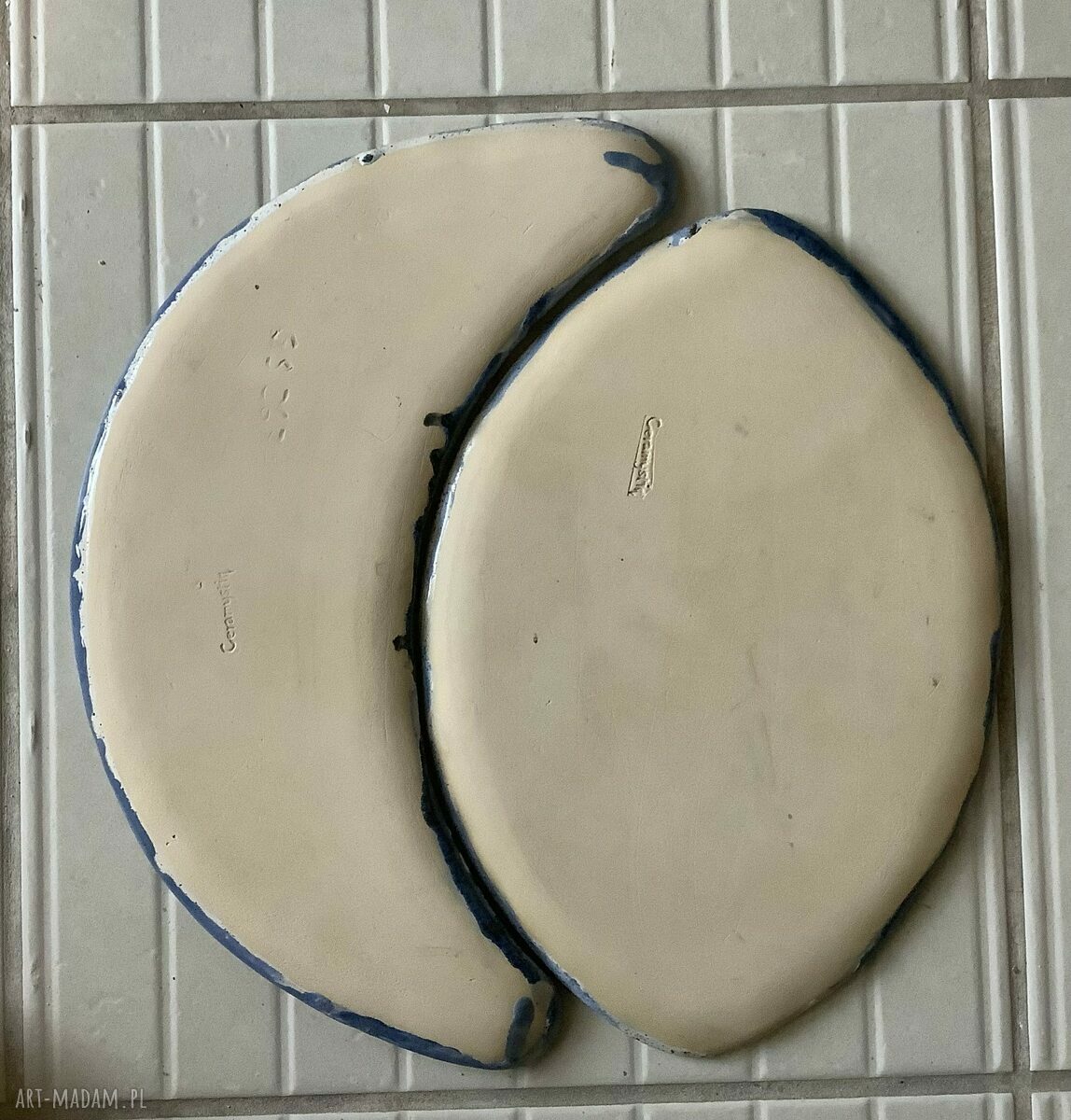 Komplet 'Luna 7' - patera ceramiczna (2 części)