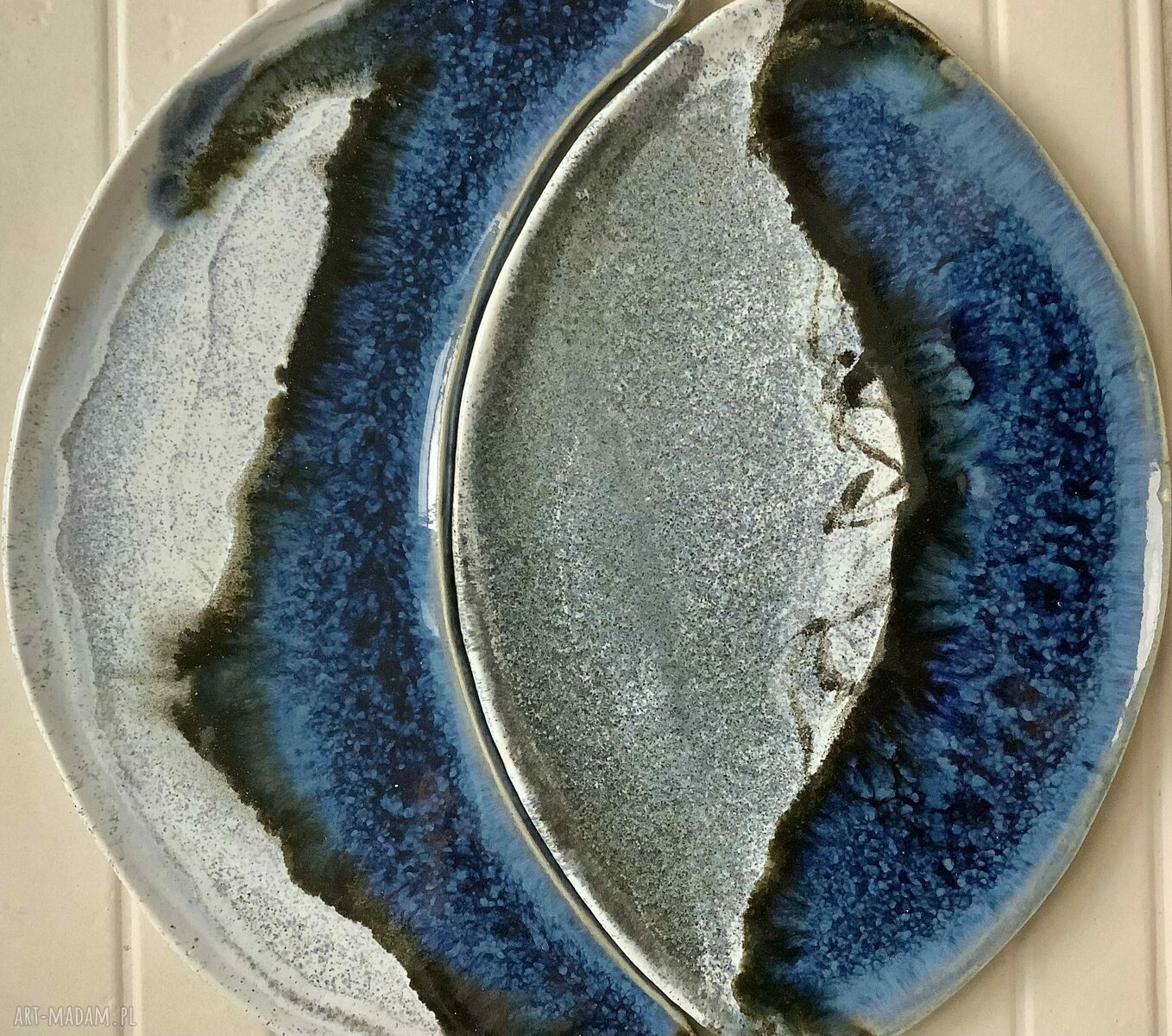 Komplet „Luna4” - ceramiczne talerze księżycowe, które robią klimat przy stole