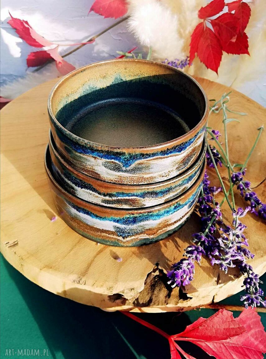 Komplet miseczek Gaia - ceramiczna wariacja (zestaw 3 szt.)