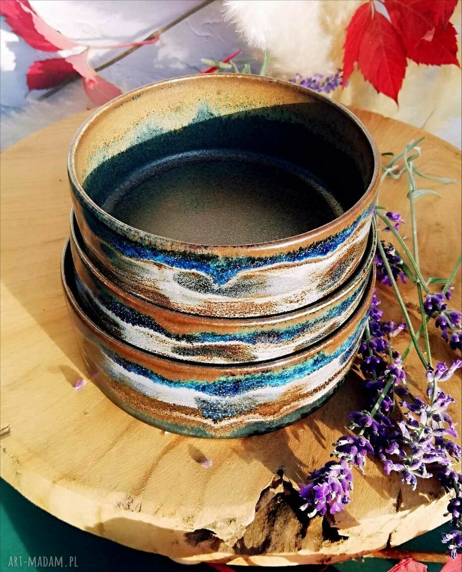 Komplet miseczek Gaia - ceramiczna wariacja (zestaw 3 szt.)