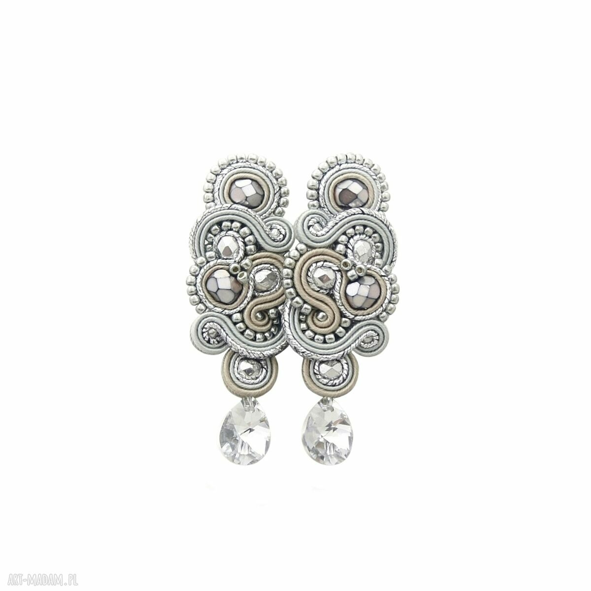 komplet nilino sand soutache handmade