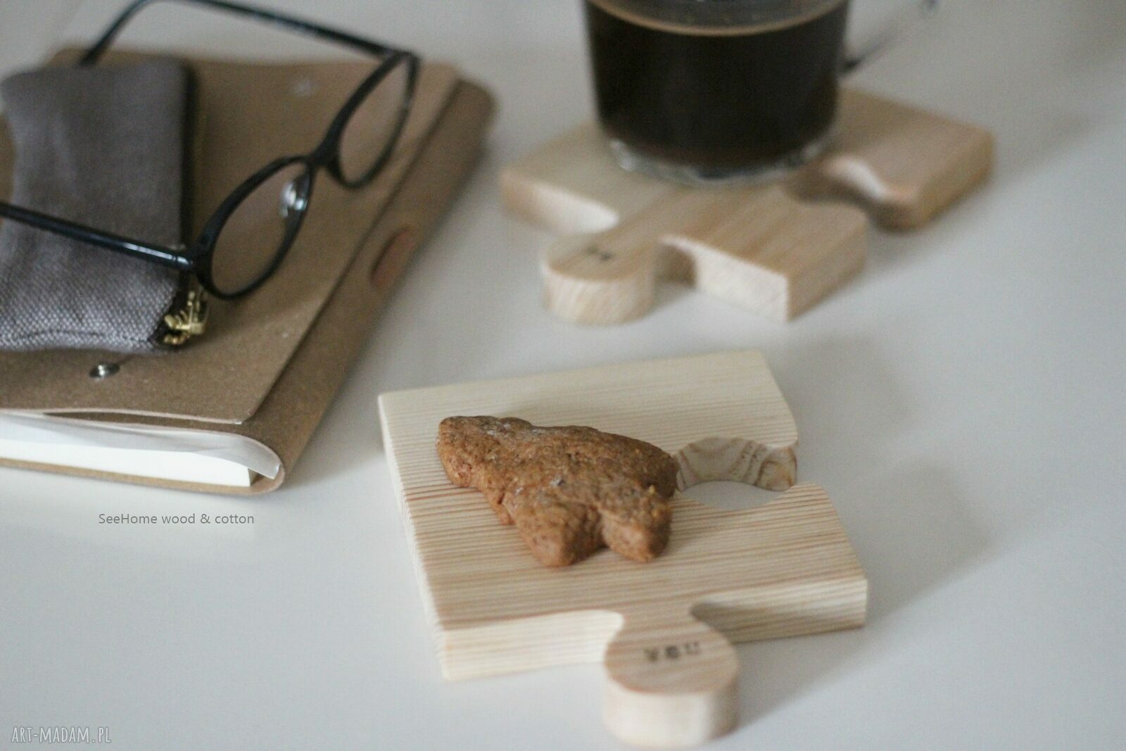 Komplet podkładek puzzle