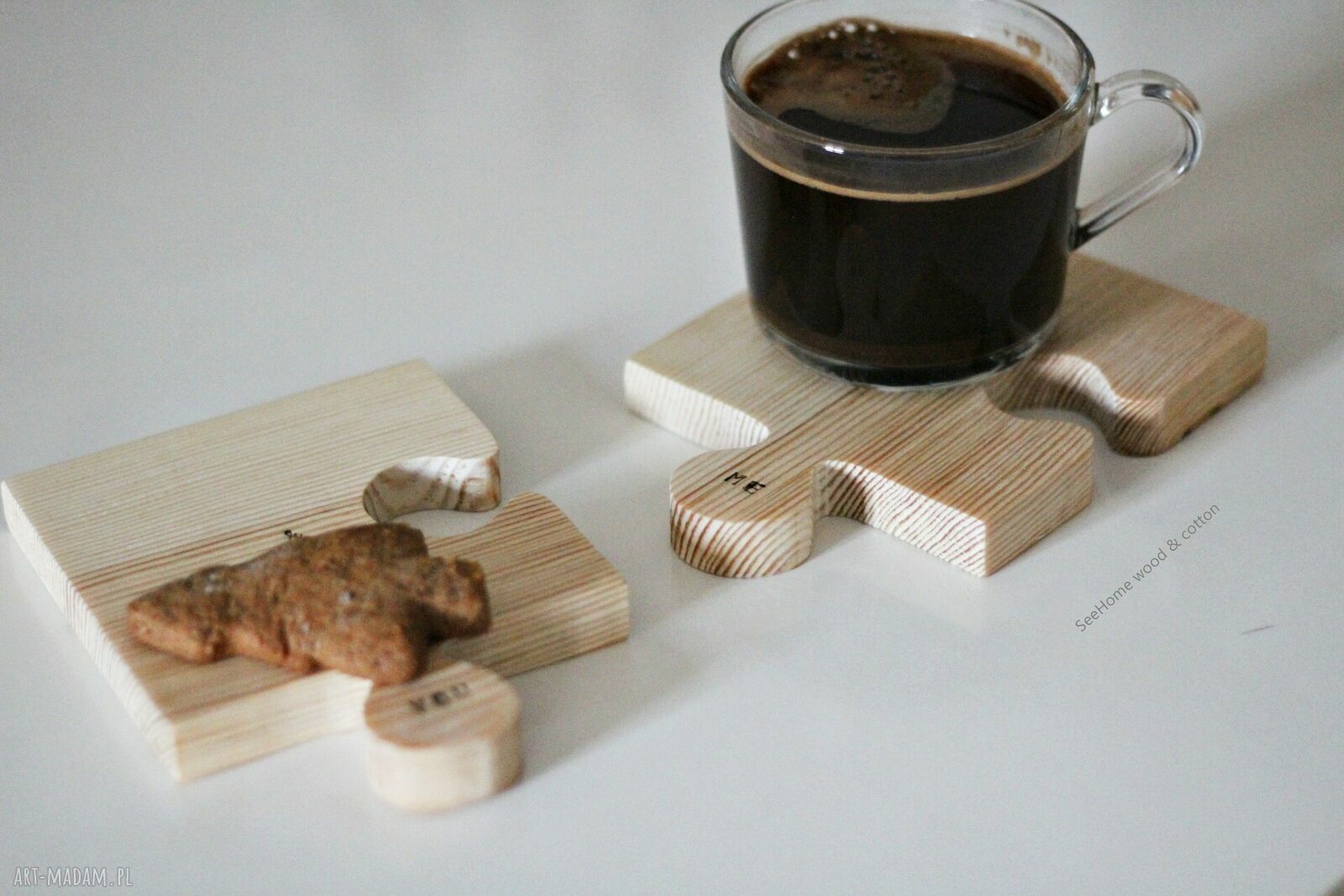 Komplet podkładek puzzle