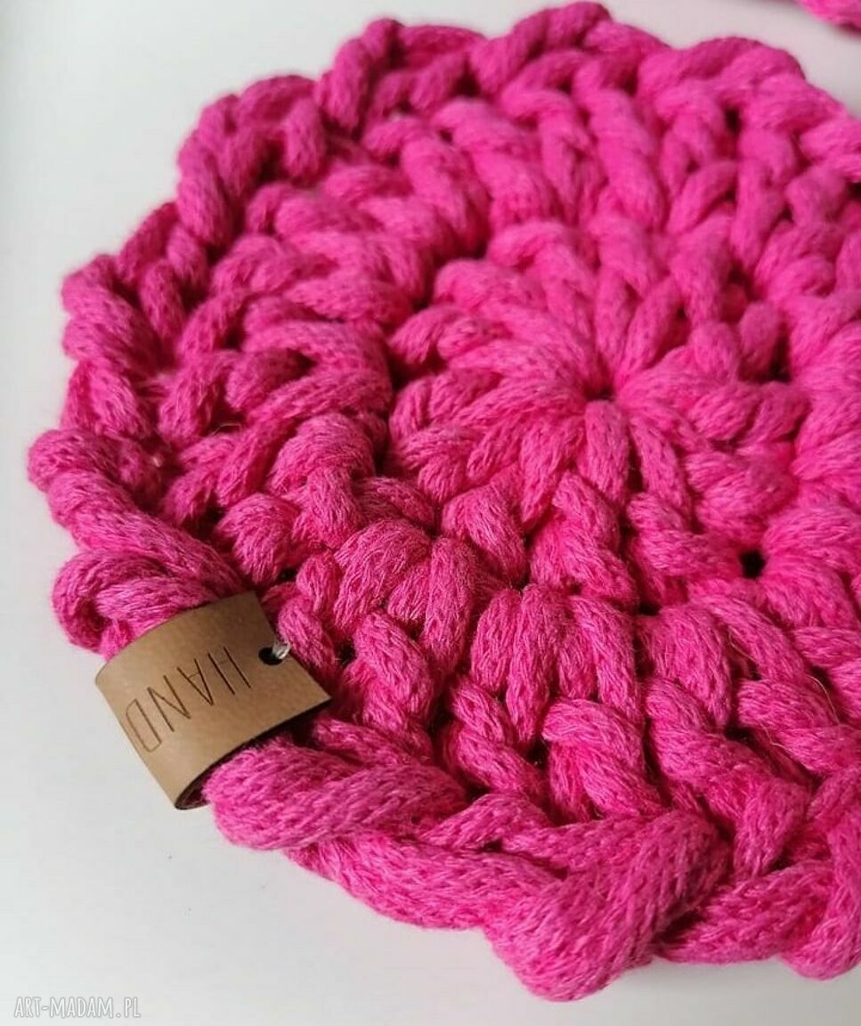 podkładki: komplet podkładek pod kubek 4 szt ręcznie robione