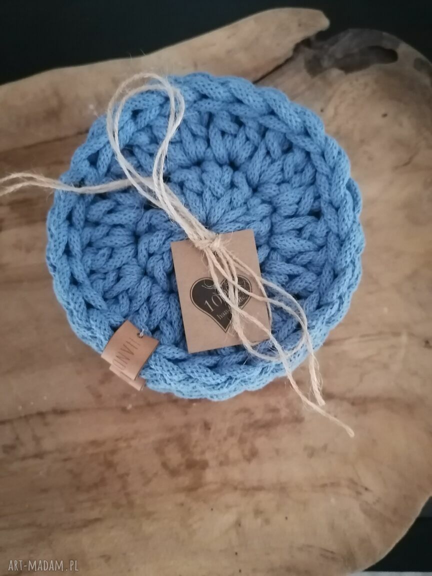 podkładki: Komplet podkładek pod kubki 4 szt Hand Made