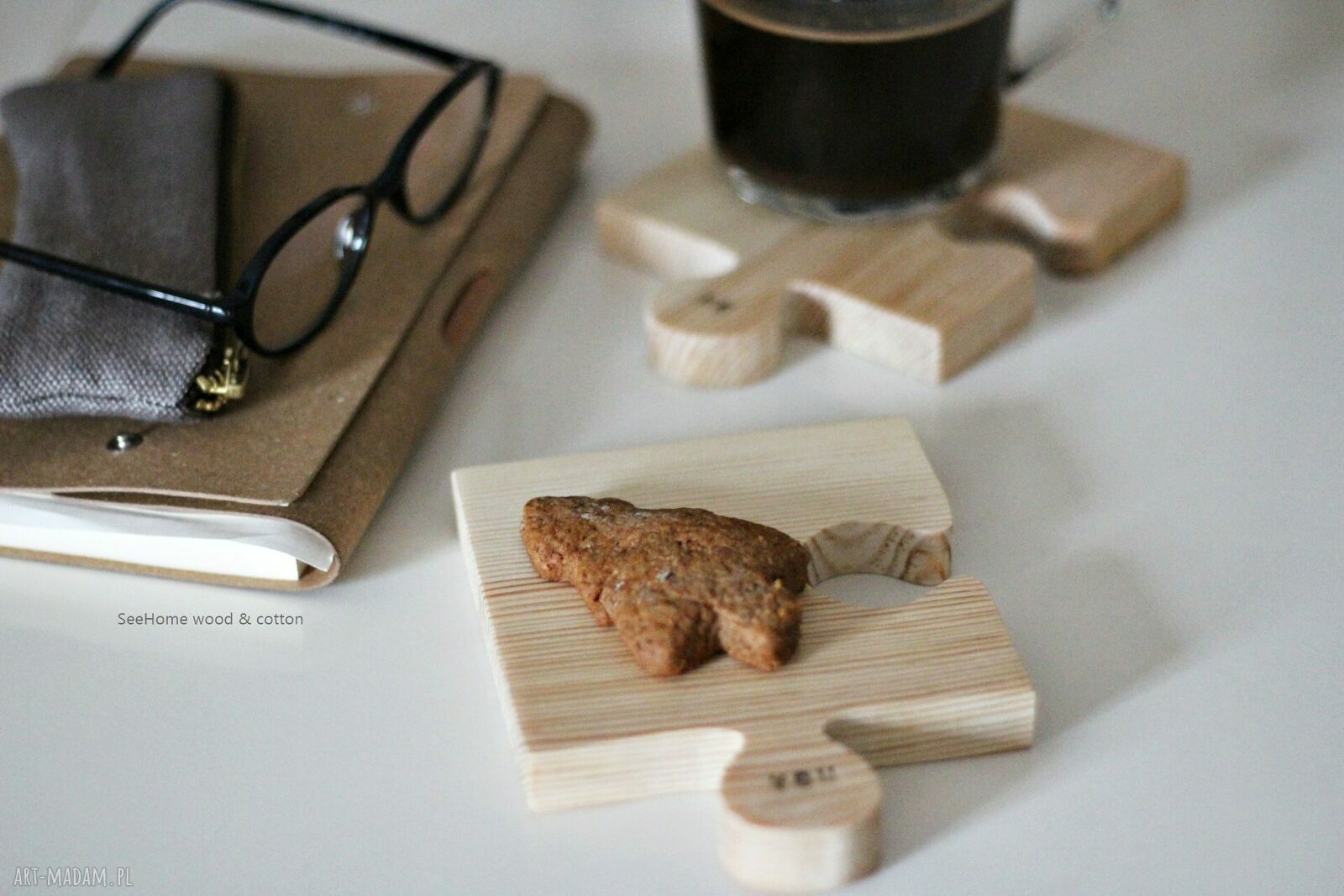 Komplet podkładek puzzle