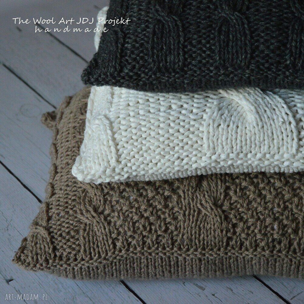 Komplet poszewek zamÓwienie poszewka wełniane rękodzieło poduszki