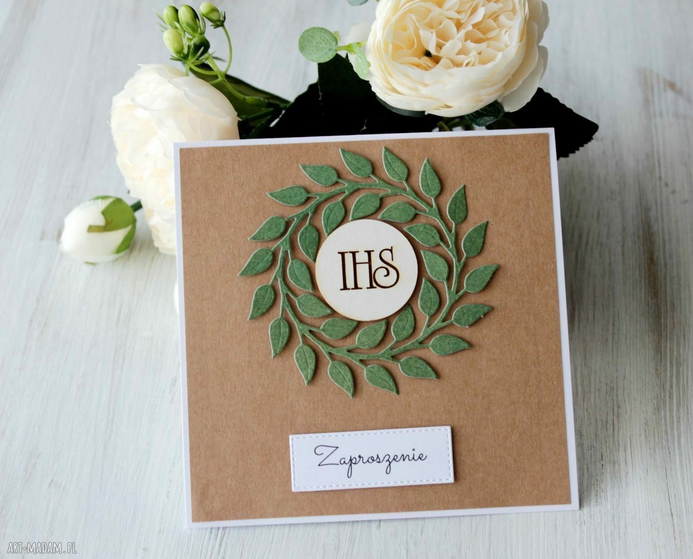 Komplet zaproszeń komunię zamówienie pani izy zaproszenia