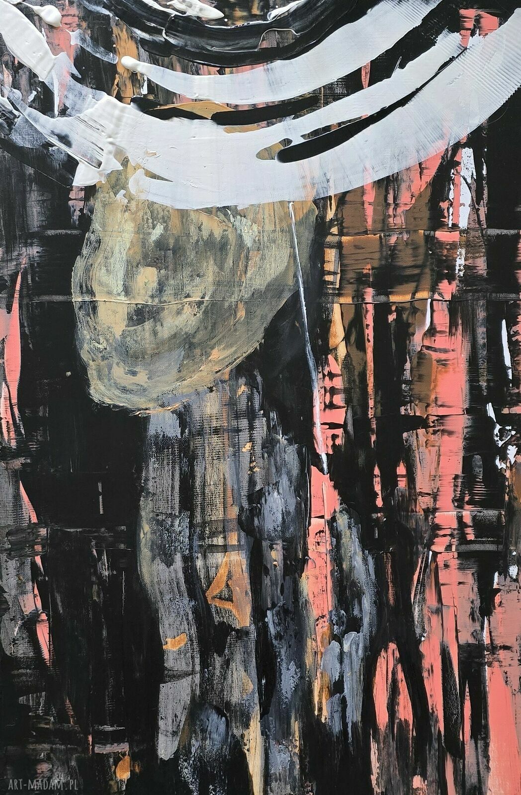 Kompozycja dam - zestaw 2 obrazów akrylowych na płótnie 70x50x1 cm