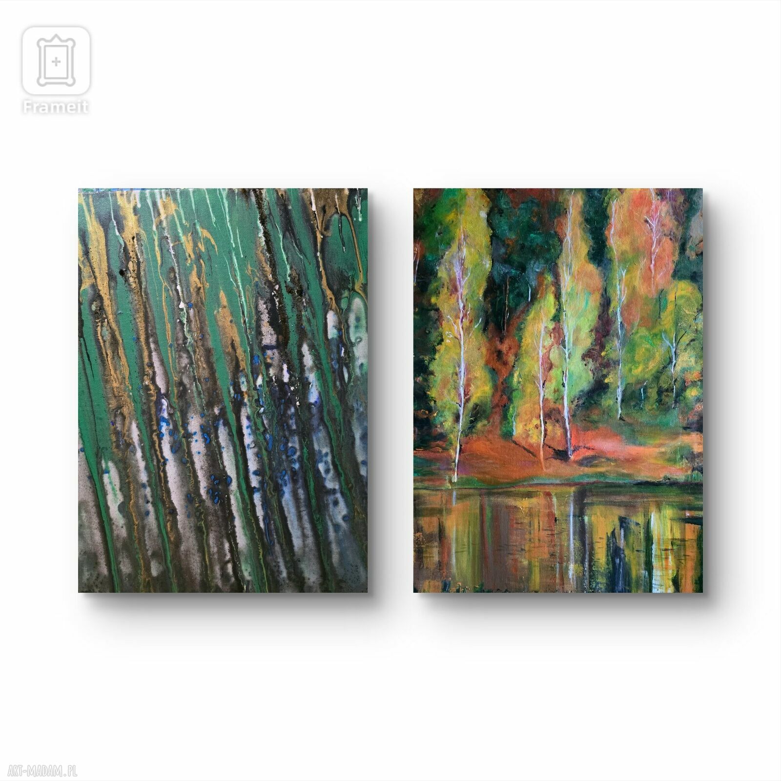 Kompozycja jesienna - obraz akrylowy 50x40 na płótnie