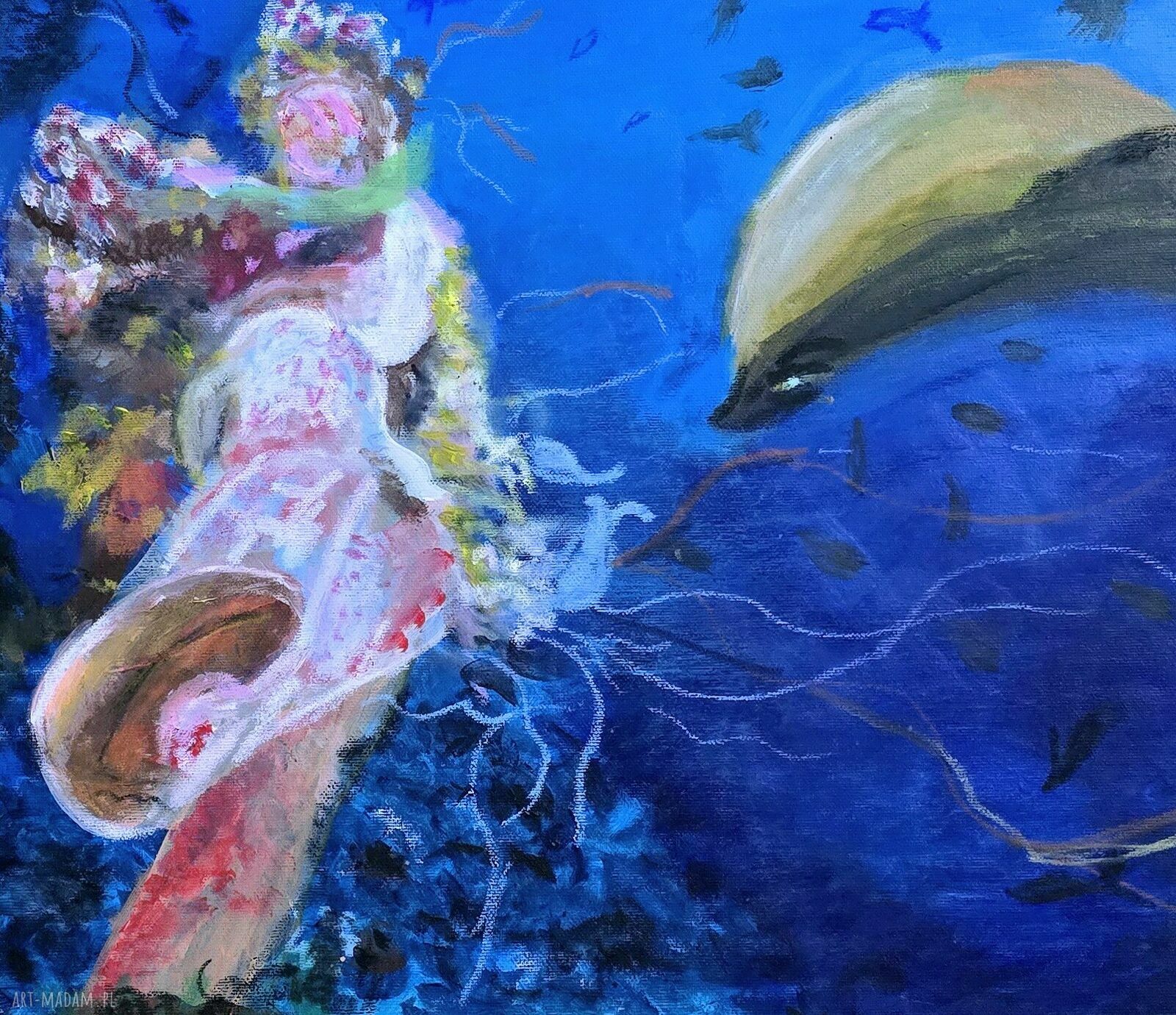 Kompozycja koralowce - obraz akrylowy 50x40 cm na blejtramie, gotowy do zawieszenia