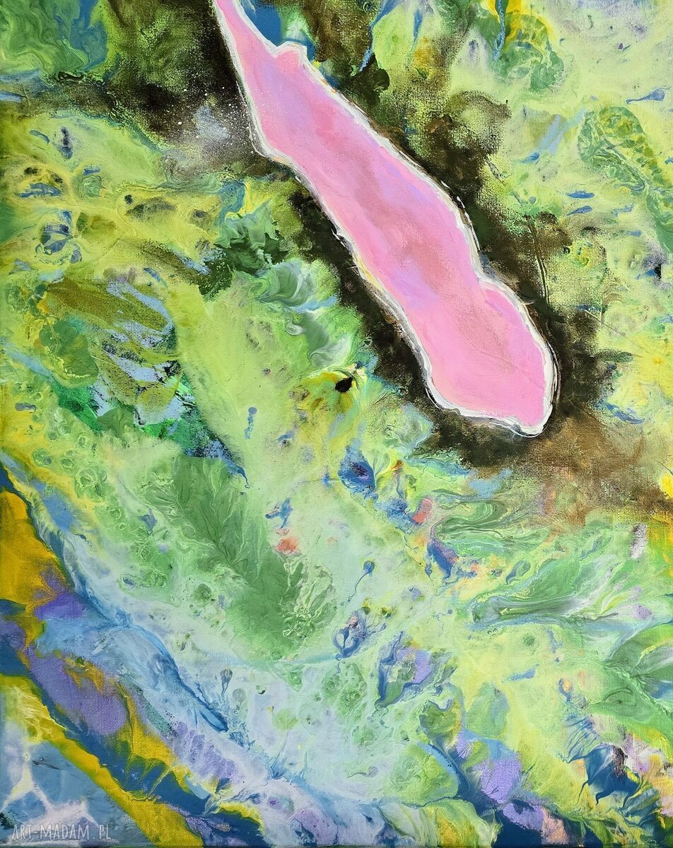 Kompozycja akrylowa na płótnie Hillier-Whitsunday i bukowe zauroczenie 50x40x2 cm