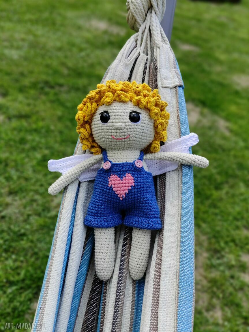 dekoracje: Szydełkowy Aniołek Hand Made