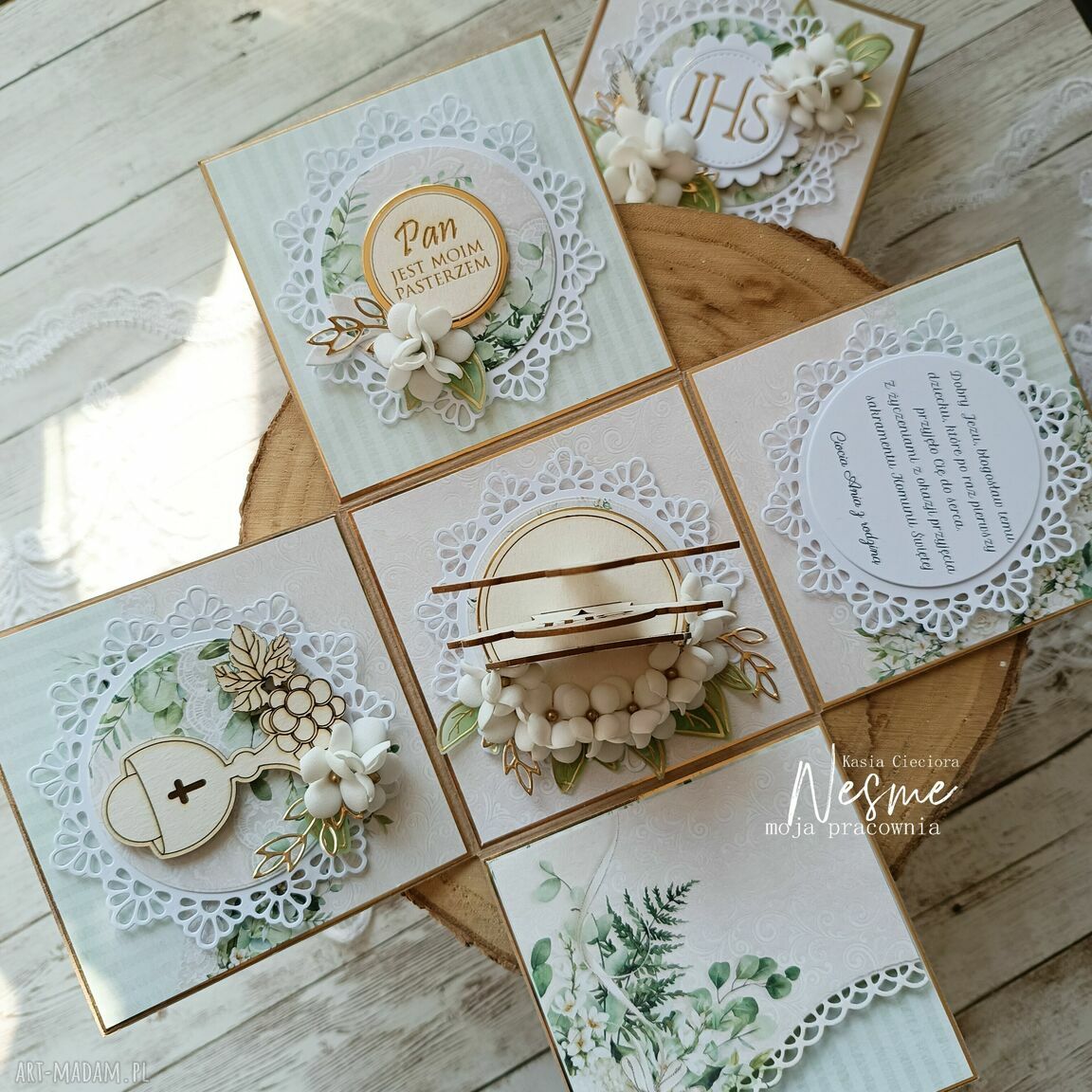 Komunijny exploding box - pamiątka I Komunii Świętej