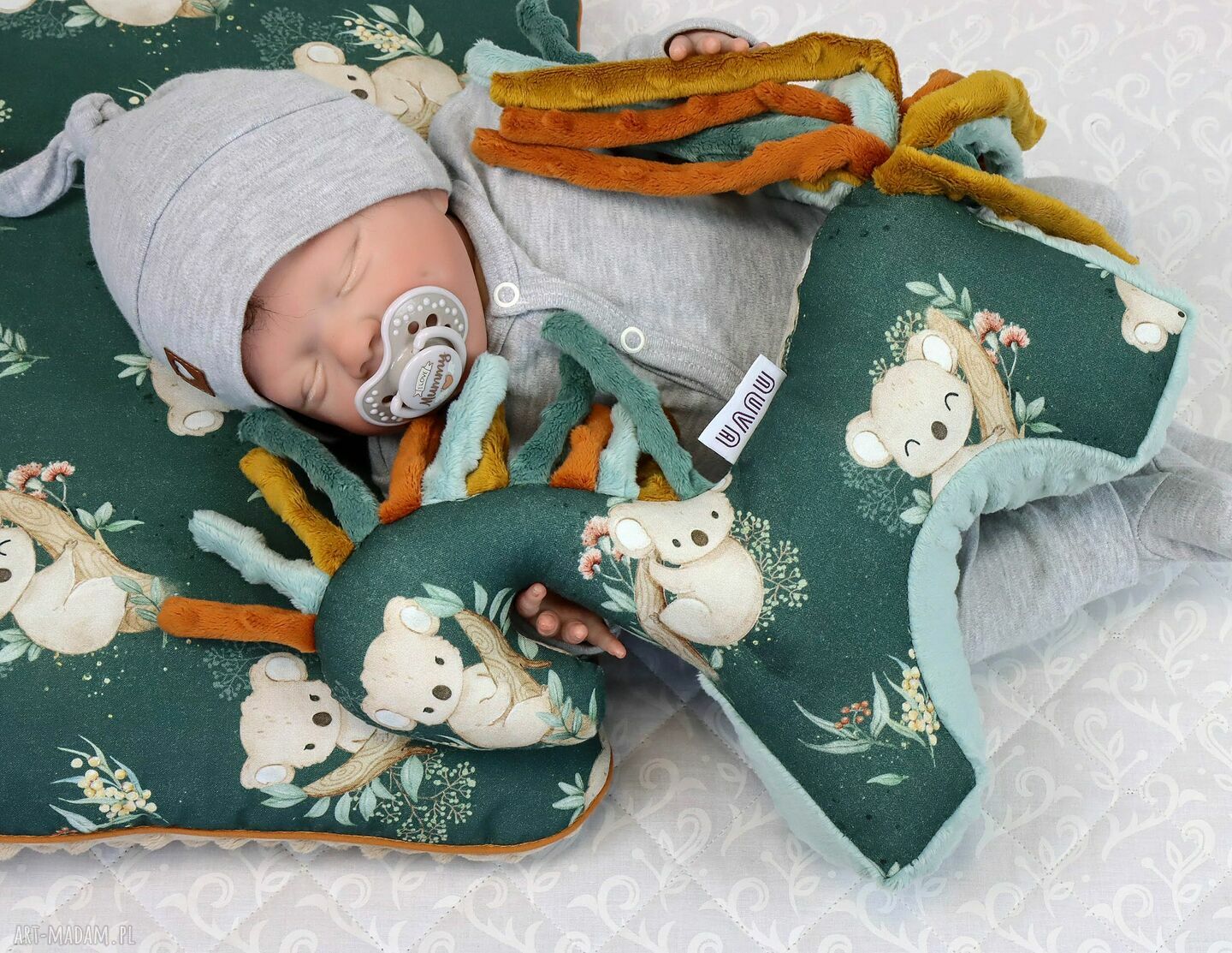 Koń Koala Zieleń - przytulanka sensoryczna (30 cm)