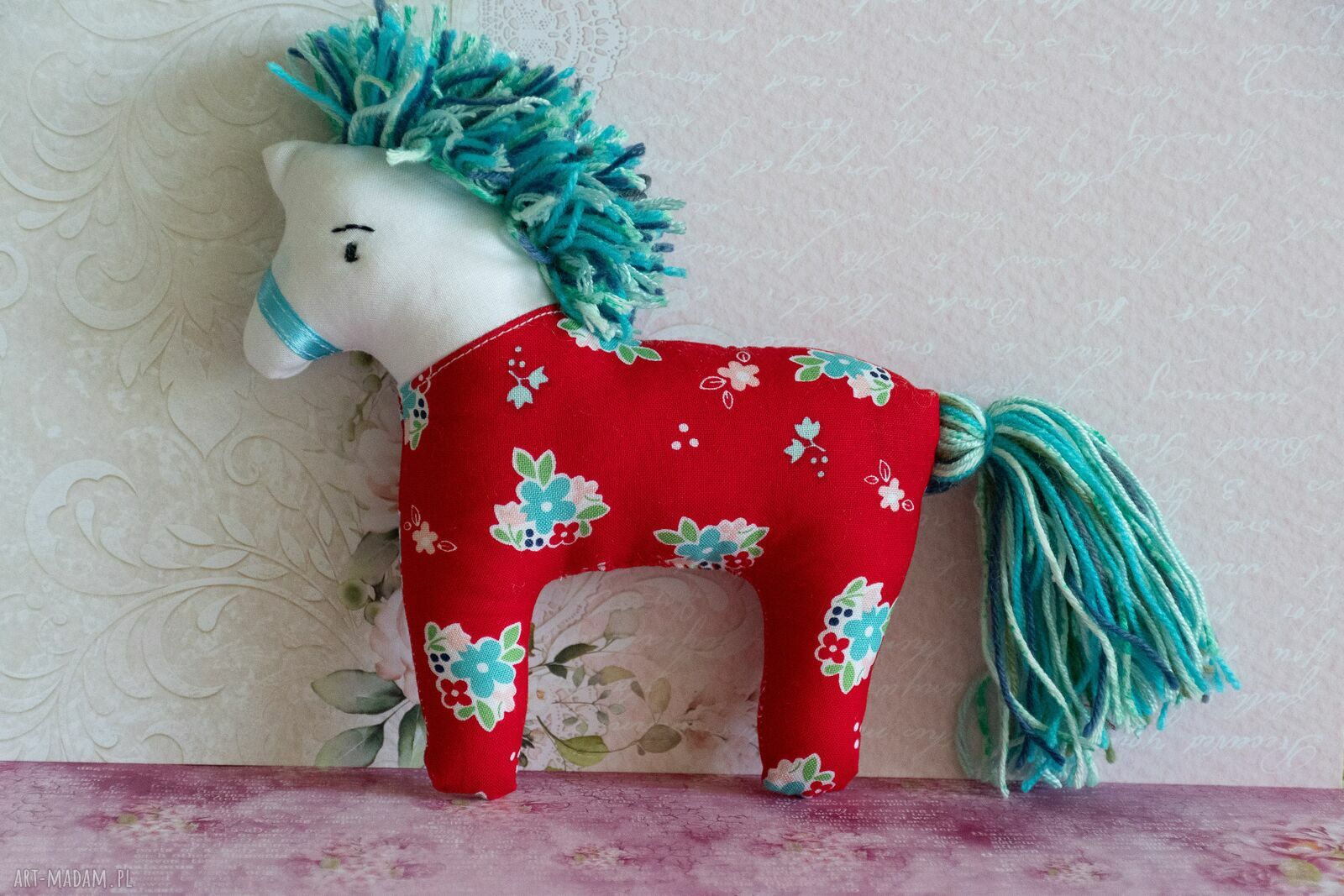 Konik Ela 15 cm - ręcznie szyta przytulanka dla dziecka