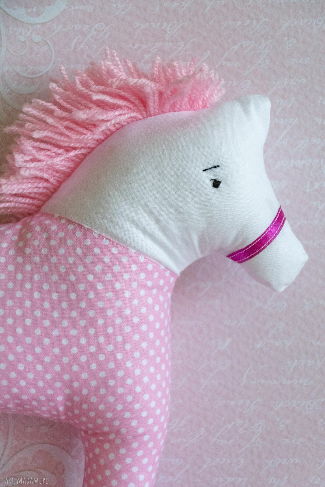 Konik Rózia 25 cm - ręcznie szyta maskotka dla dziewczynki