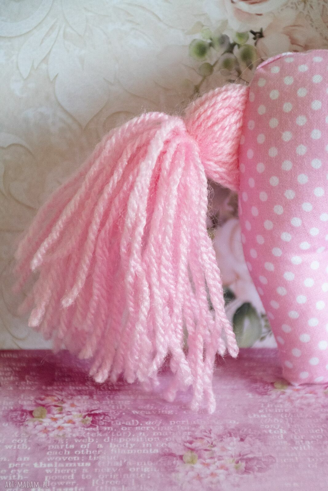 Konik Rózia 15 cm - ręcznie szyta maskotka przytulanka