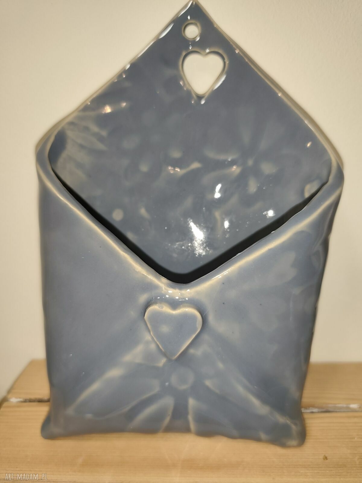 Koperta ceramiczna na drobiazgi i suche kwiaty
