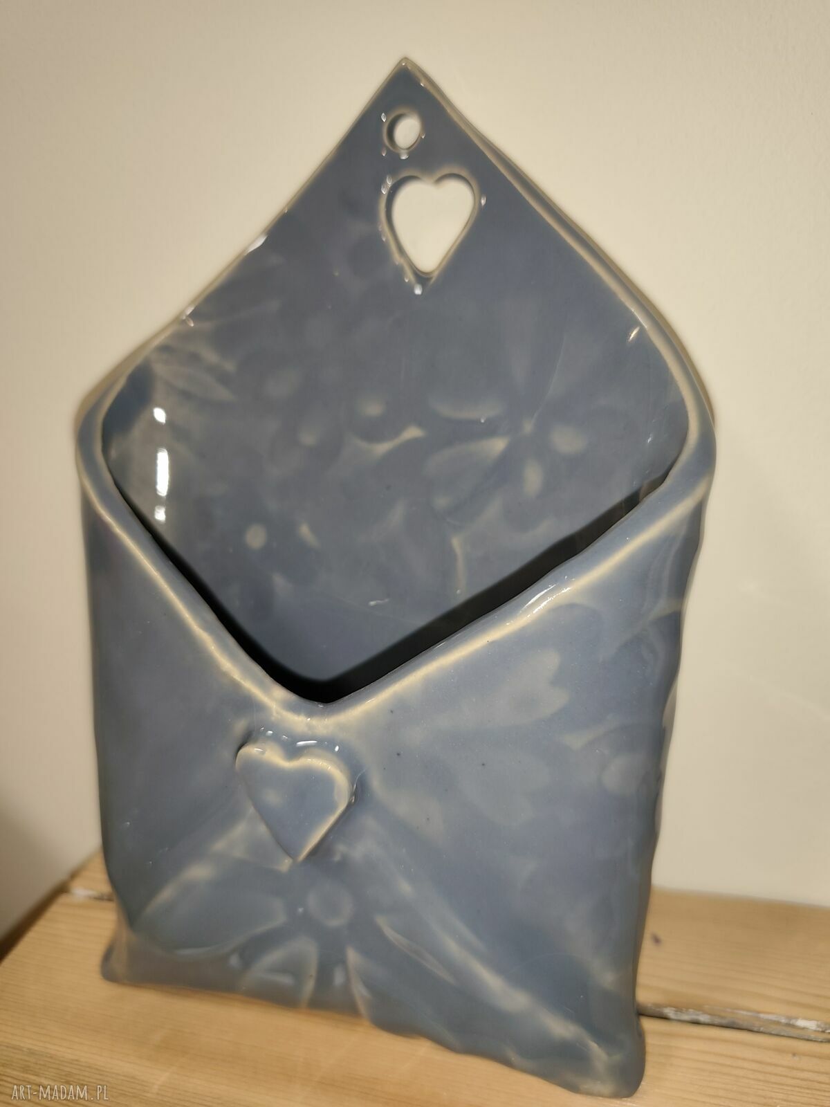 Koperta ceramiczna na drobiazgi i suche kwiaty