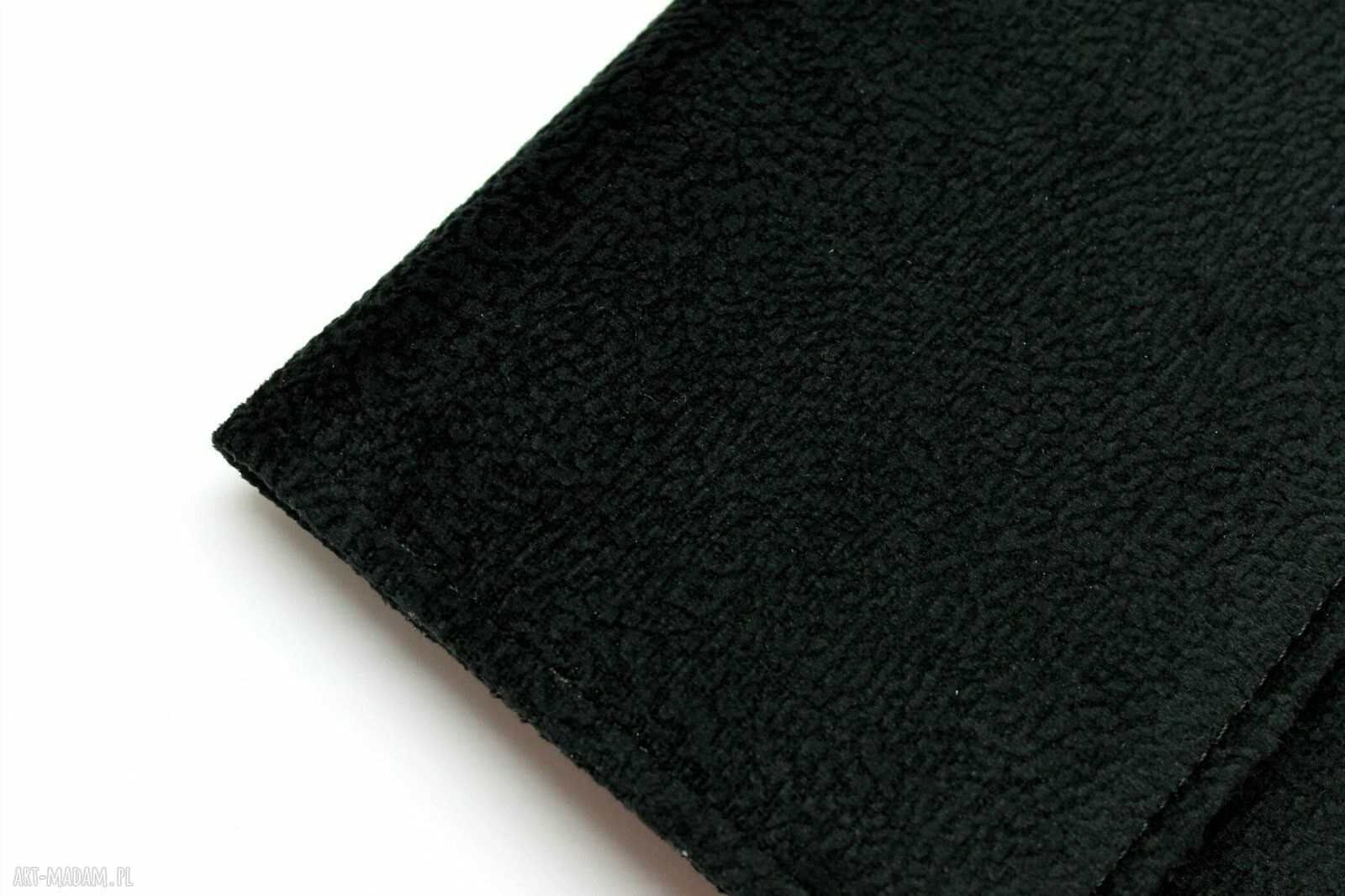 Kopertówka czarna handmade - elegancka i nowoczesna na wieczór
