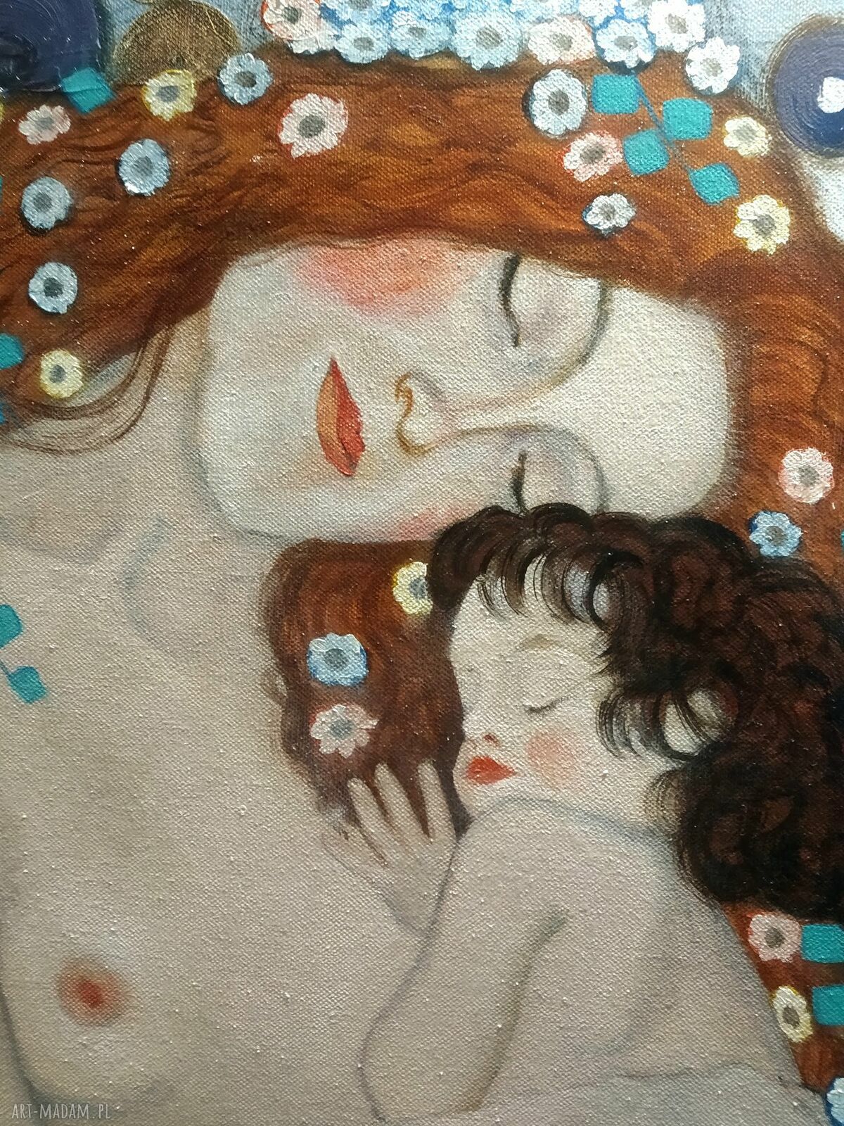 Kopia „Trzy epoki kobiety” Gustava Klimta - obraz olejny ręcznie malowany 120x80
