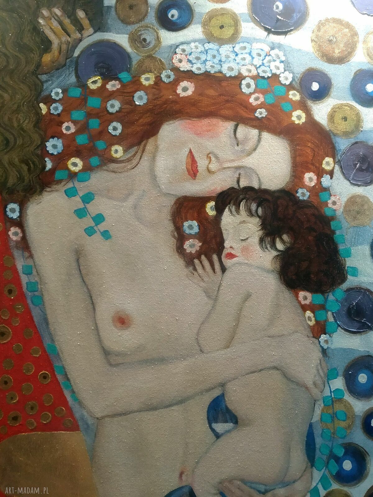 Kopia „Trzy epoki kobiety” Gustava Klimta - obraz olejny ręcznie malowany 120x80