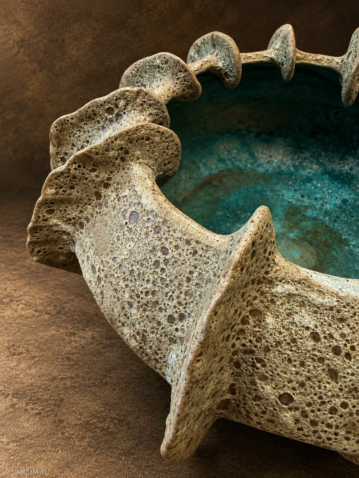 „Koral” - ręcznie robiona misa ceramiczna inspirowana naturą