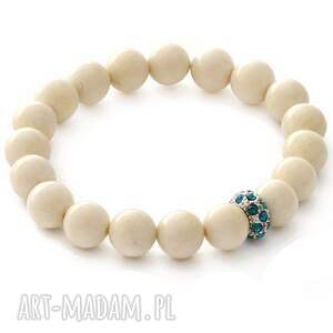 lavoga ivory jade with crystal bead