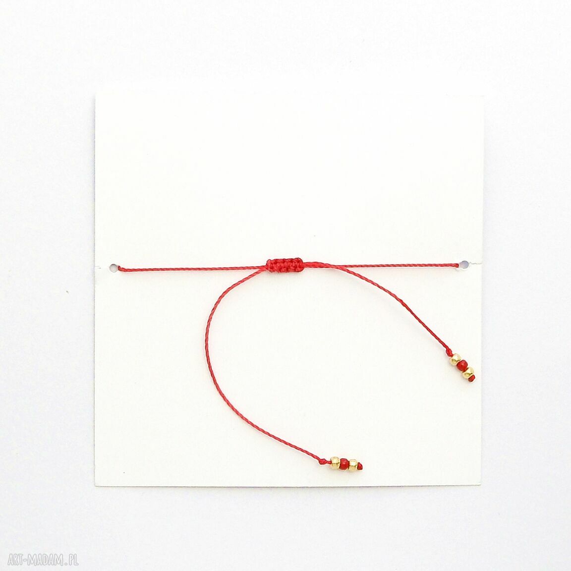 Bransoletka koralikowa For Luck - LUCK (złota)