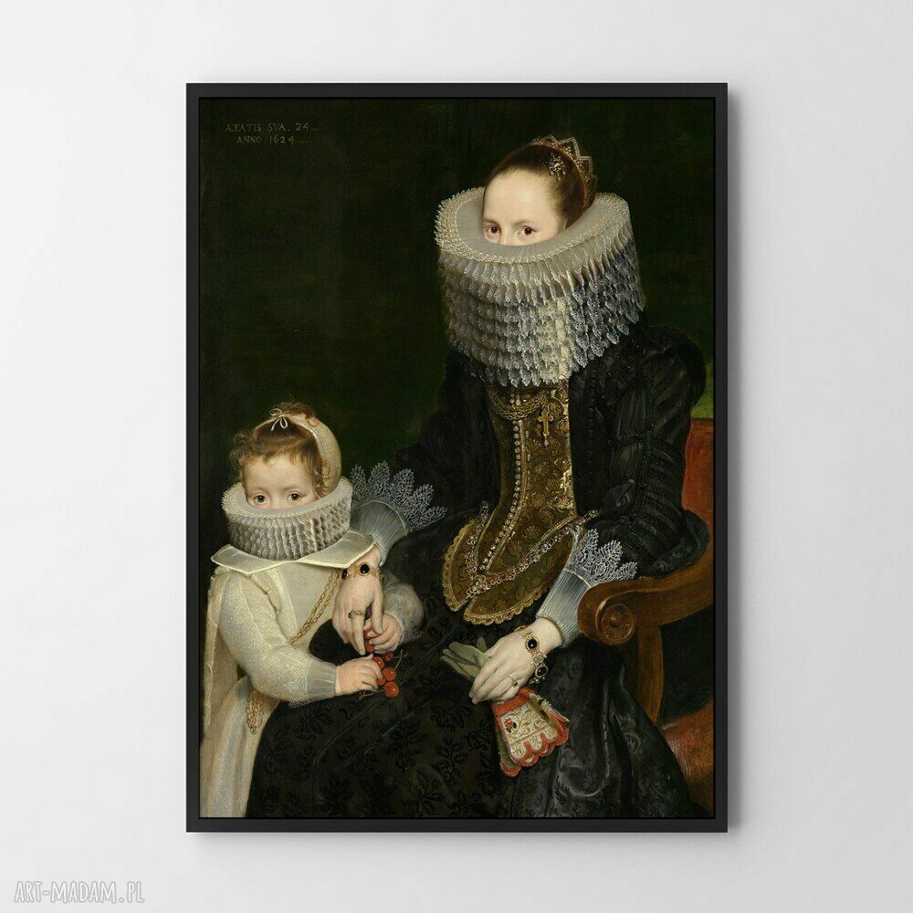Korkonkowy duet - plakat 50x70 cm do salonu