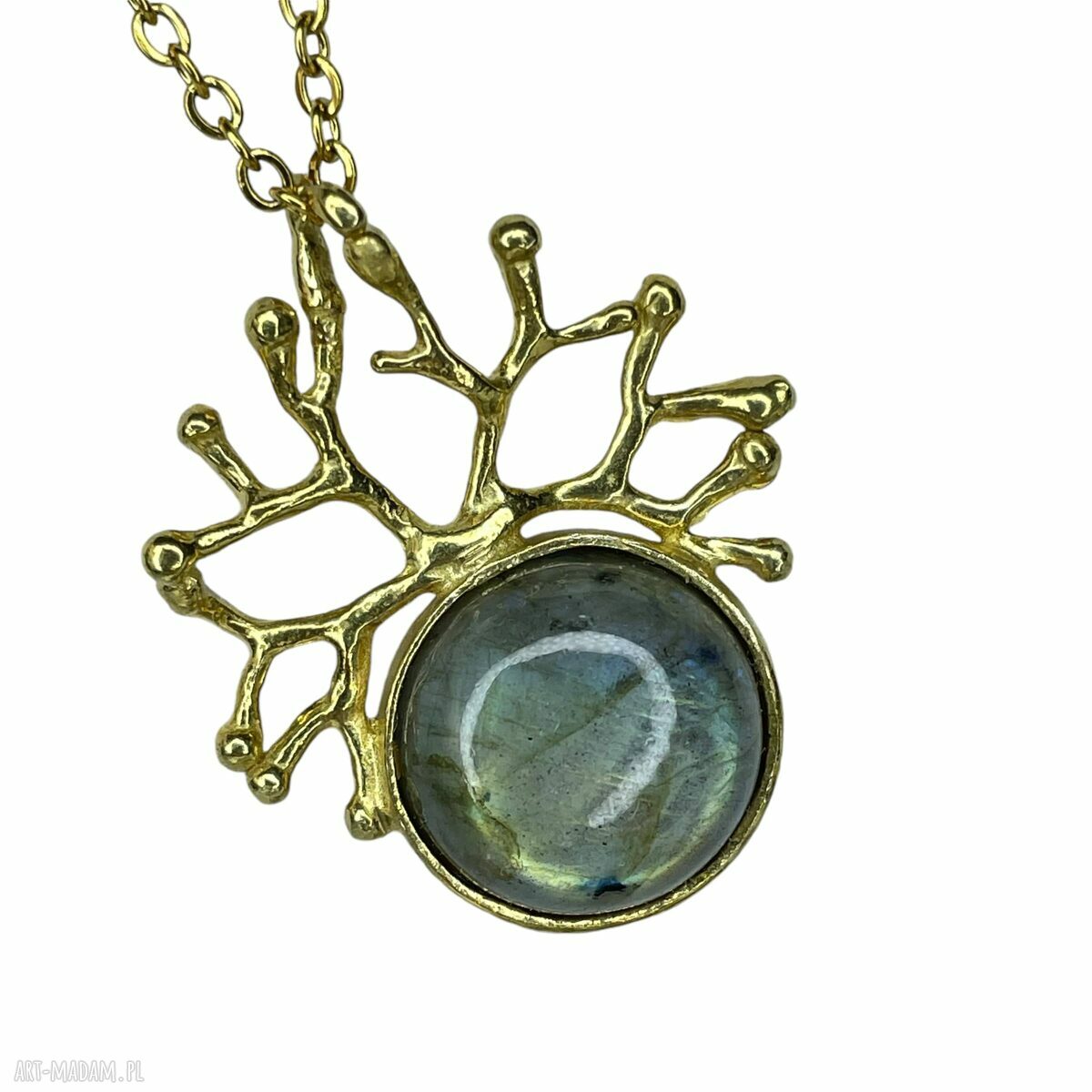 Korona Nocy - naszyjnik z labradorytem (handmade)