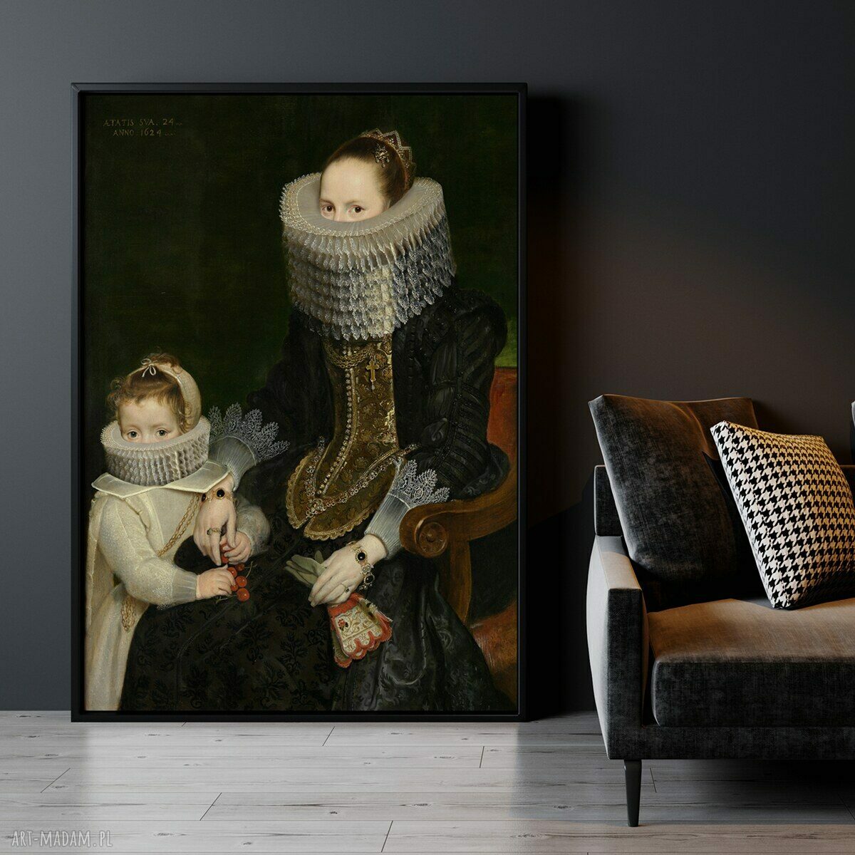 Koronkowy duet - plakat 30x40 cm Hogstudio