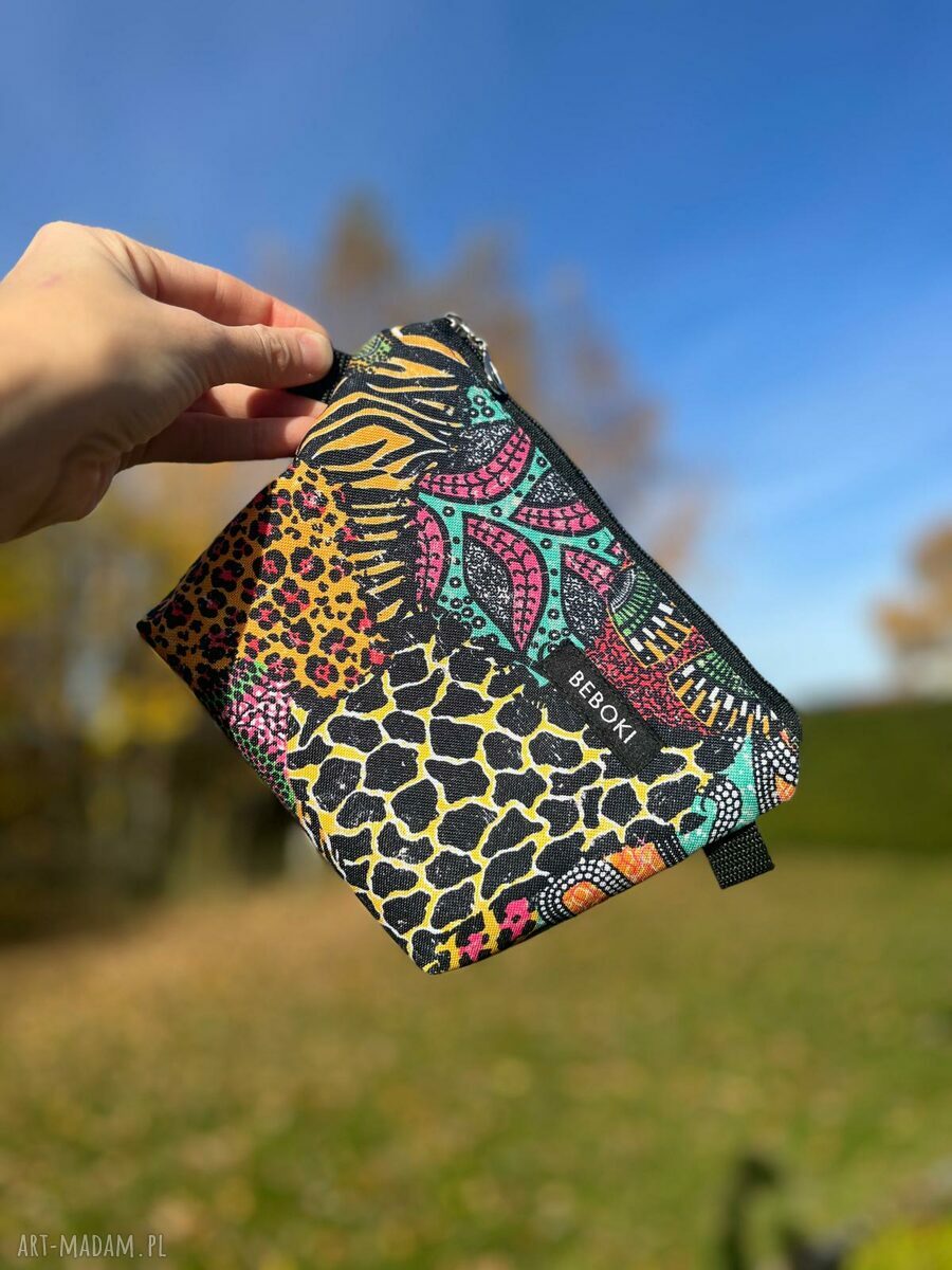 Kosmetyczka BEBOKI „Africa” - rozmiar M 22x15x7 cm