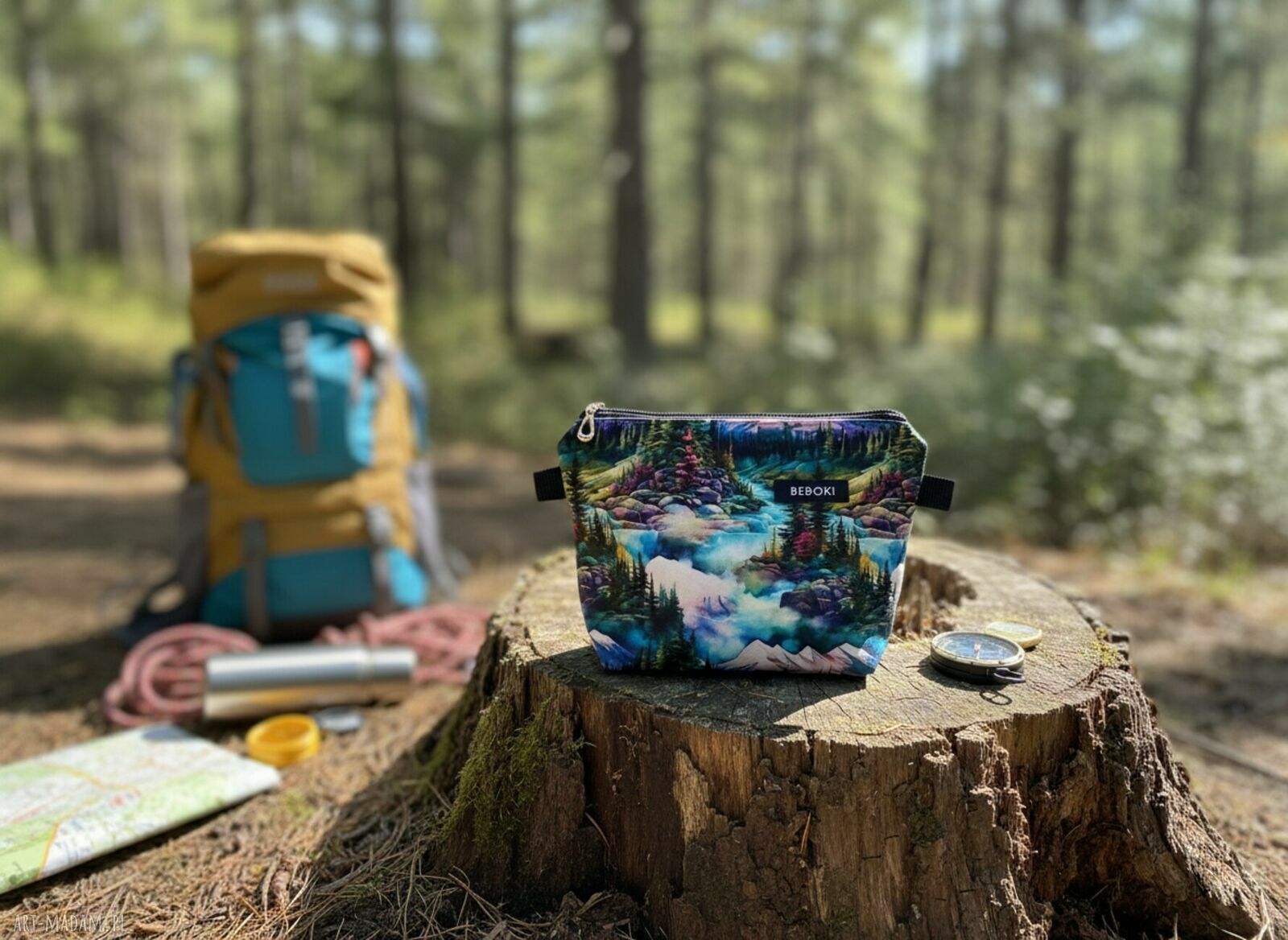 Kosmetyczka BEBOKI Travel - rozmiar M 22x15x7 cm