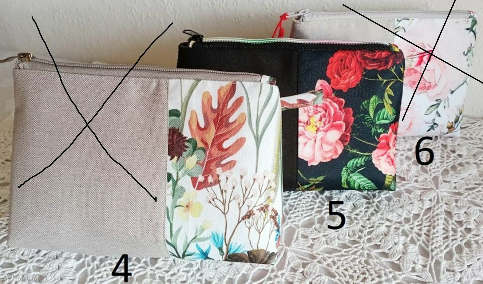 Wodoodporne etui na kosmetyki i drobiazgi - komplet 2 szt. na wakacje