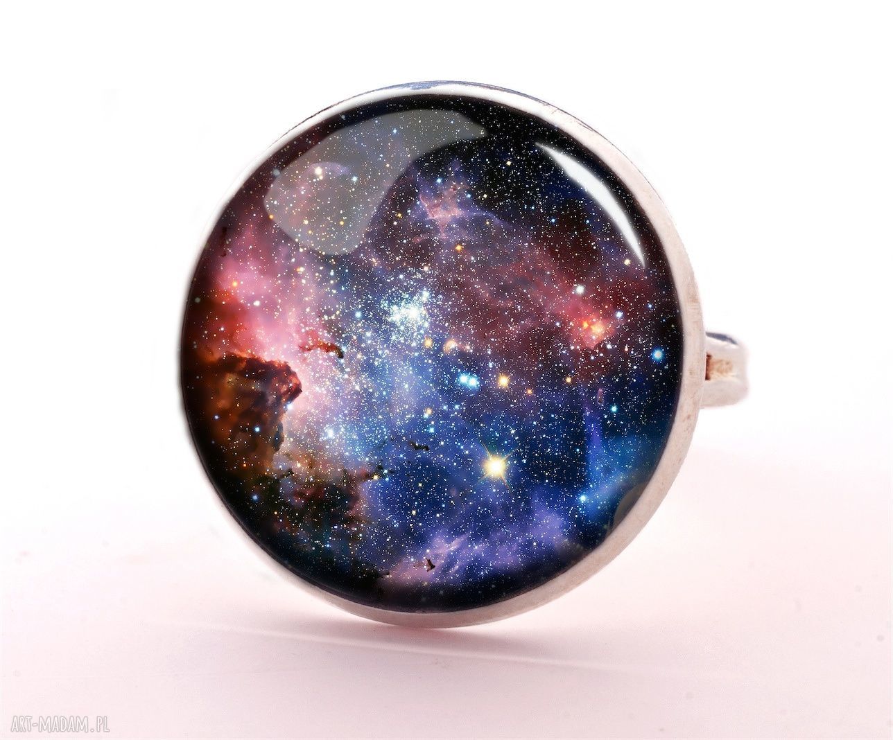 naszyjniki: Carina nebula Medalion z łańcuszkiem Ręczne wykonanie