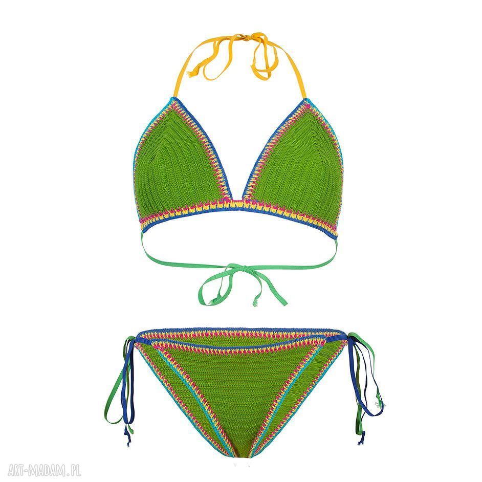 Zielone bikini Santorini - strój kąpielowy na wakacje