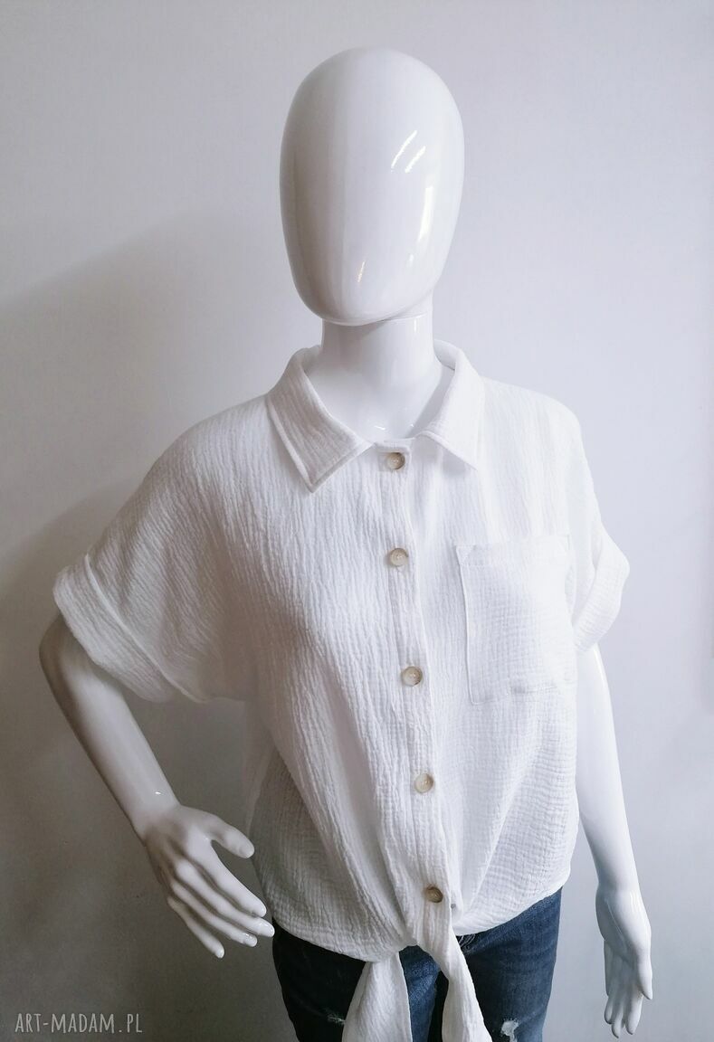 Koszula damska muślinowa biała 34-56