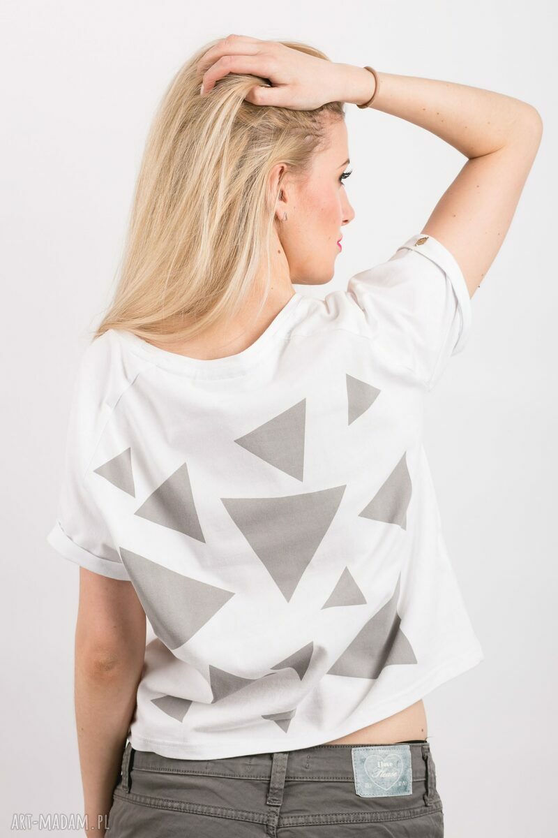 T-shirt - koszulka triangle mess grey, rozmiar m